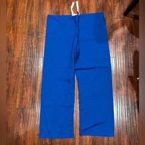 Blue Drawstring scrub Pants